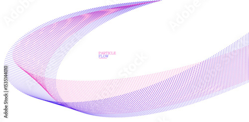 Smooth abstract background with arrays of flowing particles, light and soft vector design, luxury style illustration, motion wind effect.