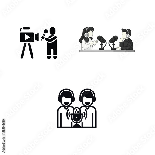 live telecasts and guest podcast icon