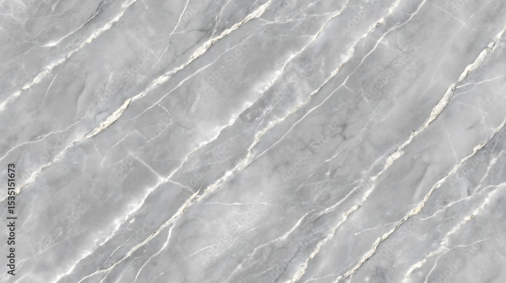 Obraz premium Abstract Gray Marble Texture with Silver Veining Diagonal Pattern Seamless Background