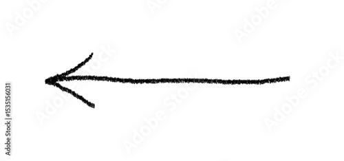 Doodle emphasis arrow vector icon. Design grunge arrow, grunge brush line, curve wave.