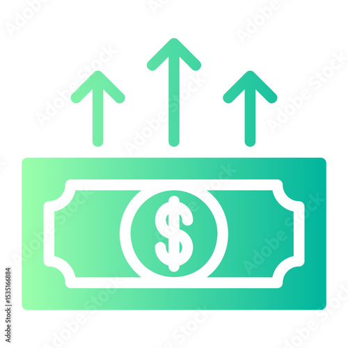 money gradient icon