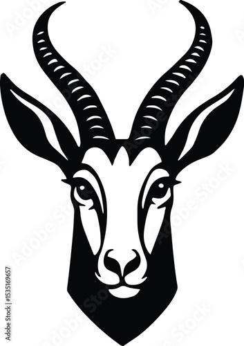 Springbok springbuck antelope head