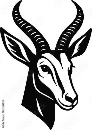 Springbok springbuck antelope head