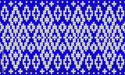 Seamless knitting pattern, new rhombus pattern, design for texture, fashion, fabric, for winter