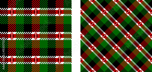 Εκτύπωση καμβά kenya pattern set