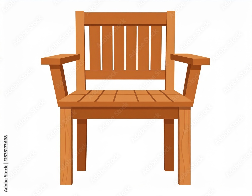 Wooden Armchair In Light Brown Wooden Armchair In Light Brown