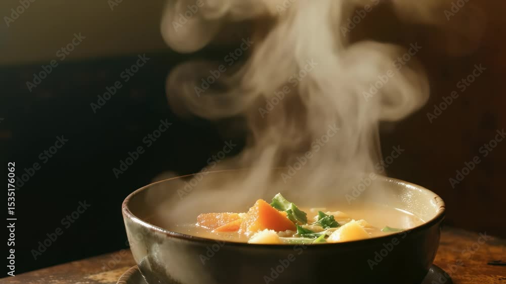 Steaming Bowl of Delicious and Nutritious Vegetable Soup: A Warm and Comforting Culinary Experience for Healthy Living, Perfect for Food Photography and Recipes Steaming Bowl of Delicious and Nutritious Vegetable Soup: A Warm and Comforting Culinary Experience for Healthy Living, Perfect for Food Photography and Recipes