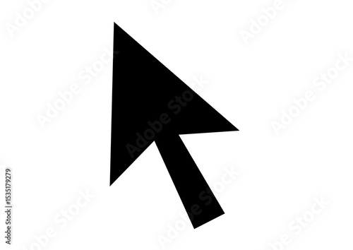 シンプルな矢印マウスポインターアイコン