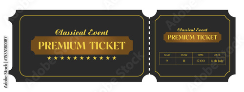 Exclusive luxury golden ticket , premium and mystery	
