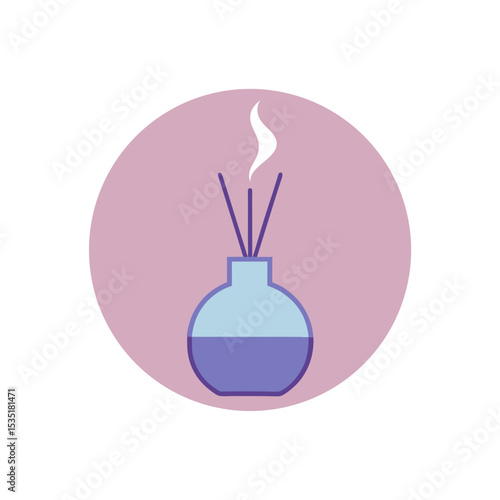 Aromatherapy Diffuser Vector Logo Icon in a Circle