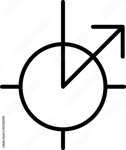 Focus, concentration icons collection. Goal, Target Line icon set. Line icons related to focus and concentration. Vector illustration