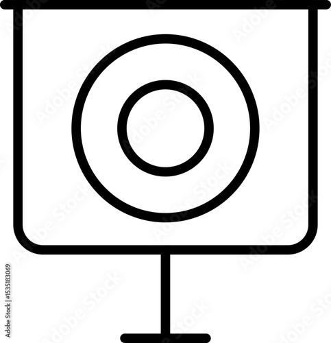 Focus, concentration icons collection. Goal, Target Line icon set. Line icons related to focus and concentration. Vector illustration