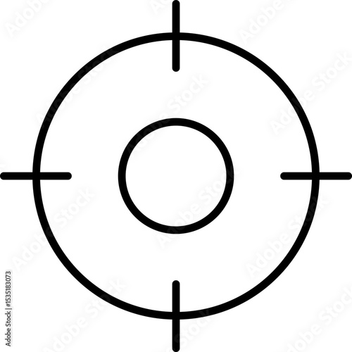 Focus, concentration icons collection. Goal, Target Line icon set. Line icons related to focus and concentration. Vector illustration