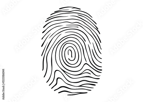 Abstract fingerprint swirl pattern.

