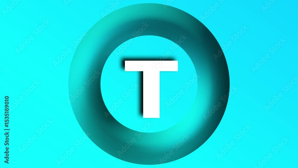 Educational concept with letter T, Rendering letter T. Glowing Alphabet Number looping .3D letter animated chroma key on black background, Educational concept with letter T, Rendering letter T. Glowing Alphabet Number looping .3D letter animated chroma key on black background,