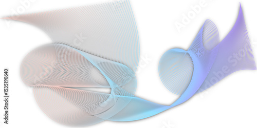 blue ribbon on white background
