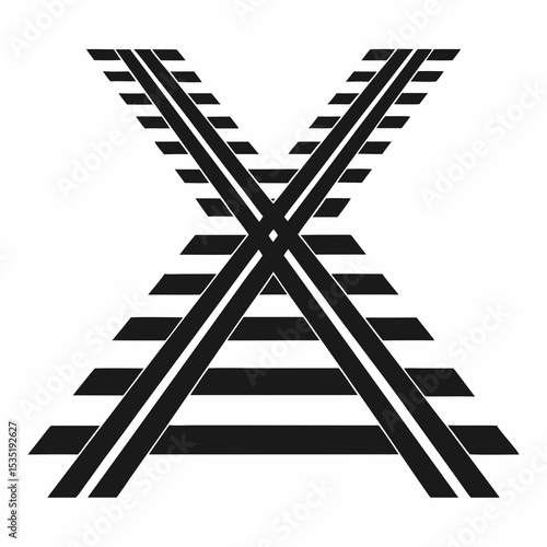 railroad crossing sign