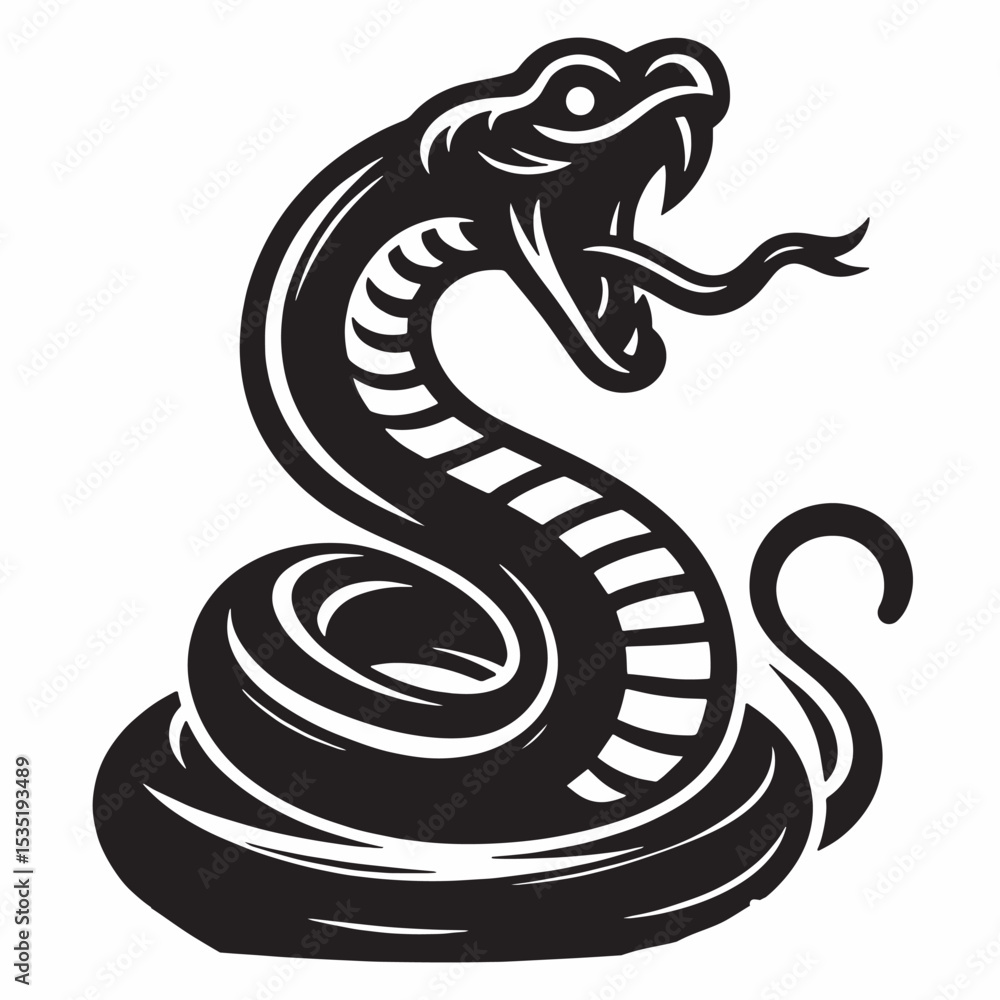 Naklejka premium Hissing Snake