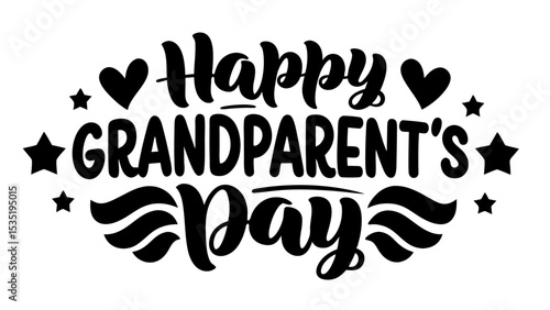 Happy Grandparent's Day calligraphy lettering
