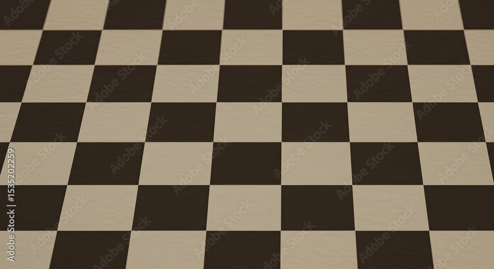 Fototapeta premium Abstract Checkerboard Pattern Brown and Beige Squares Background Texture