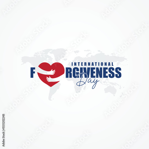 Forgiveness Day logo banner poster freedom peace love care safe concept idea graphic design vector template illustration social media web post flyer card wish theme. A World Without Walls