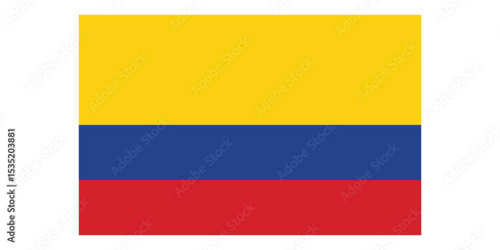 Colombia Flag Icon – Official National Flag of Colombia in Flat Vector Style with Standard Colors and Proportions.
Colombia Flag Icon – Official National Flag of Colombia in Flat Vector Style with Standard Colors and Proportions.