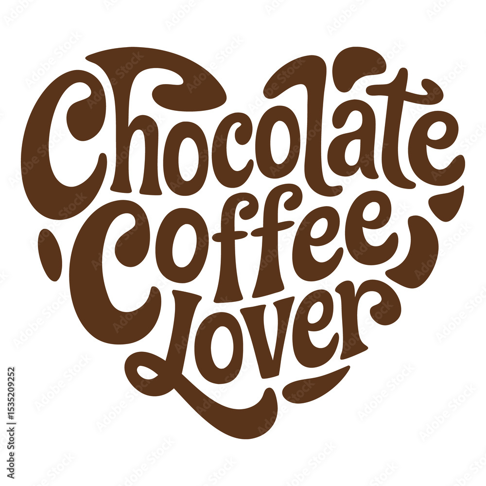 Chocolate Coffee Lover Heart Design – Fun Retro Typography Art for Caffeine and Sweet Treat Fans
Chocolate Coffee Lover Heart Design – Fun Retro Typography Art for Caffeine and Sweet Treat Fans