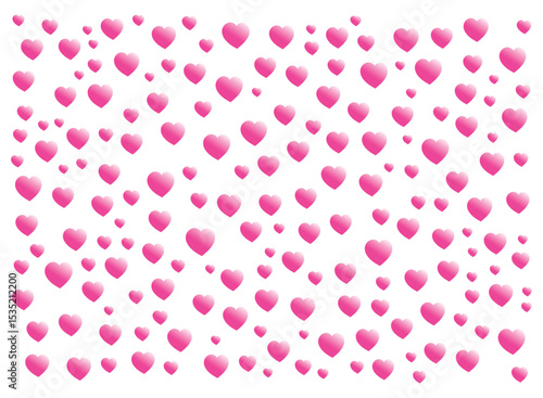 Bubble pink love pattern on white background, perfect for valentine's day