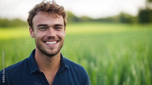 Young people outdoors, surrounded by nature, showing warm smiles in a peaceful moment, embodying happiness and innocence.