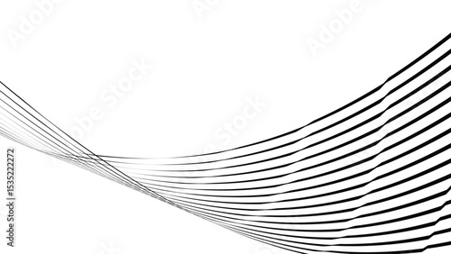 Vector abstract geometric seamless pattern with wave fading lines, tracks, halftone stripes. Extreme sport style illustration, urban art. Trendy monochrome graphic texture. Stylish sports pattern