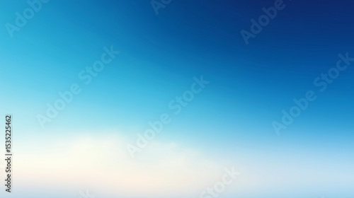 深いブルーから朝の光へと移ろうグラデーション空背景素材（ビジネス・教育・デジタル）