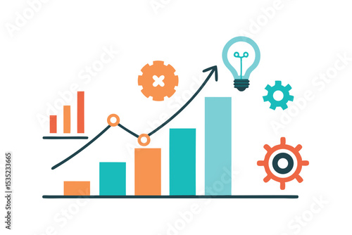 Sales Funnel Infographic, Marketing Strategy Steps, Editable Vector Template