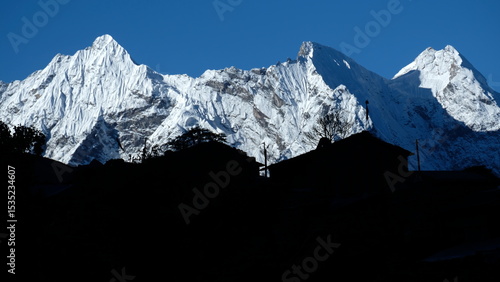 Fotografie The gems of hidden Tsum Valley.