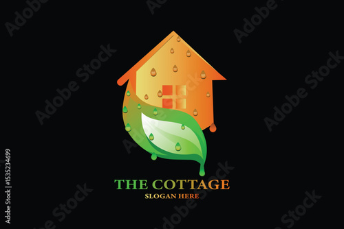 Cottage logo. Home logo. House logo.