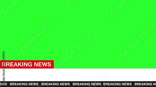 Breaking News green screen Template journalist 4k