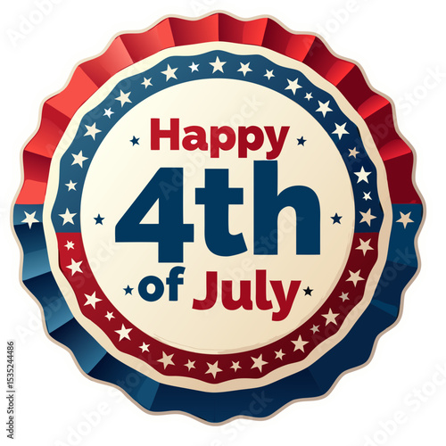Festive 4th of July Graphic Design.
