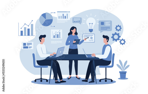 Strategic Business Meeting Collaboration, Innovation, and Data-Driven Decision Making for Enhanced Team Productivity and Success
