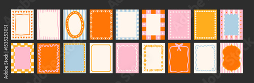 Abstract frames posters in minimalist style. Wall decor, trendy banners in the cartoon style of Matisse.Linear drawings, decor of wallpaper, walls, print and postcards
