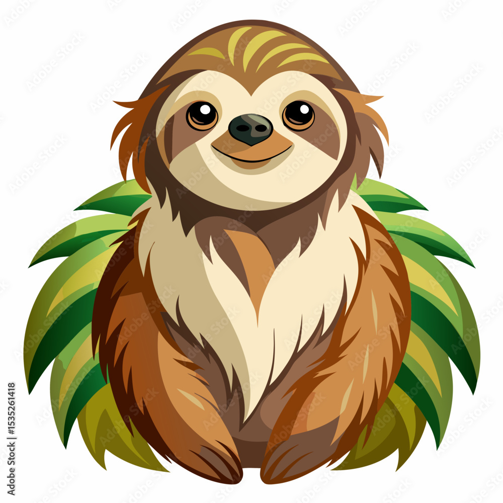 Obraz premium vector illustration of cartoon lion