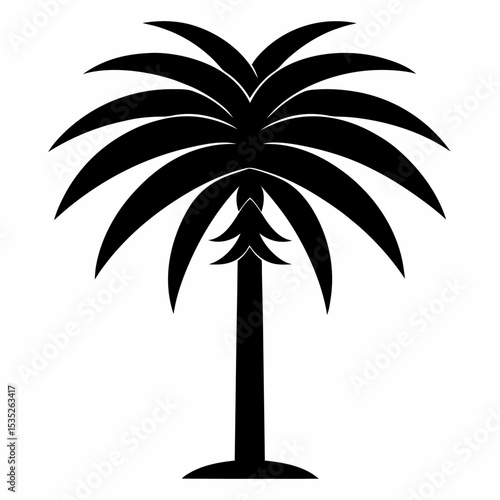How to Customize a Spindle Palm silhouette vector iconfor Your Project