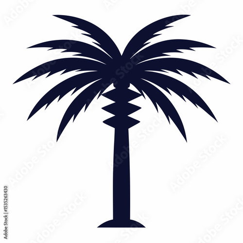 Enhancing Logos & Branding with a Spindle Palm silhouette vector icon