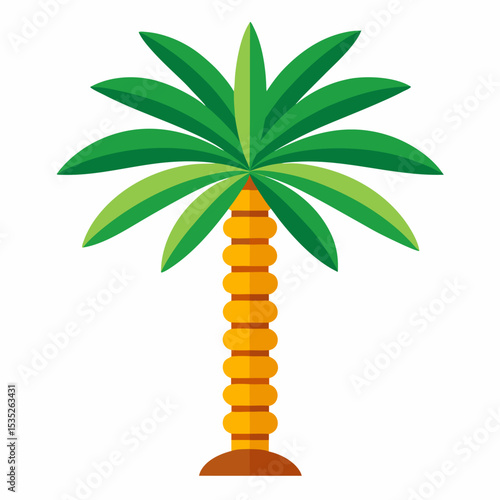 Spindle Palm Vector Icon: Elegant Touch for Tropical Designs