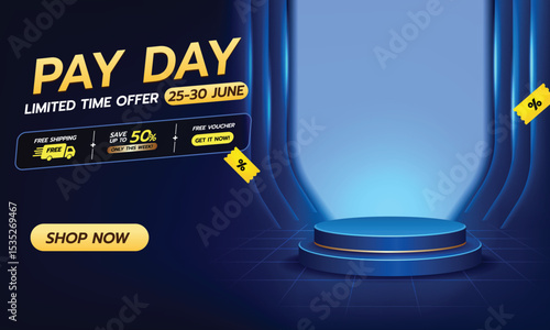Pay Day Promotion Banner Design for Online Sale