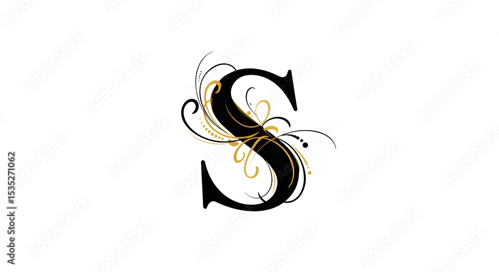 Naklejka premium letter S
