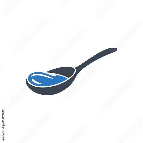 Spoon with Liquid Icon