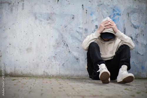 A Man Feeling Depressed and Anxious, Covering His Face In His Hands