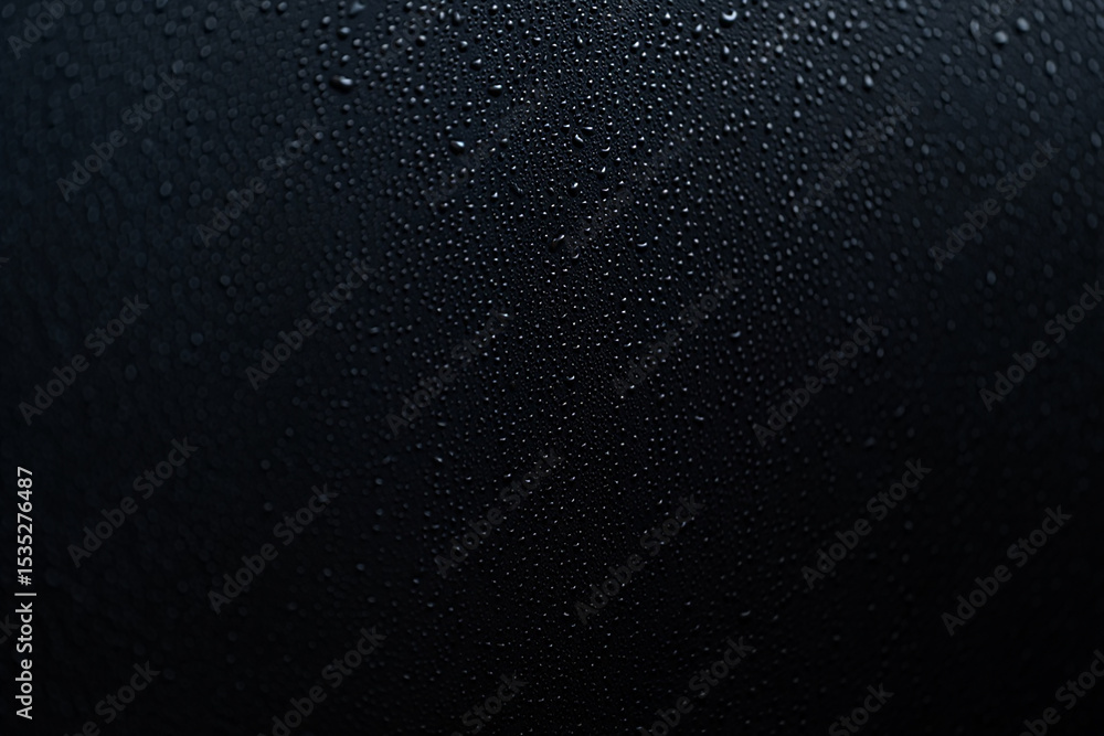 Obraz premium Abstract dark background with water droplets texture