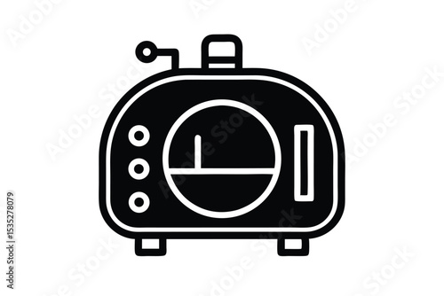 autoclave vector icon on white