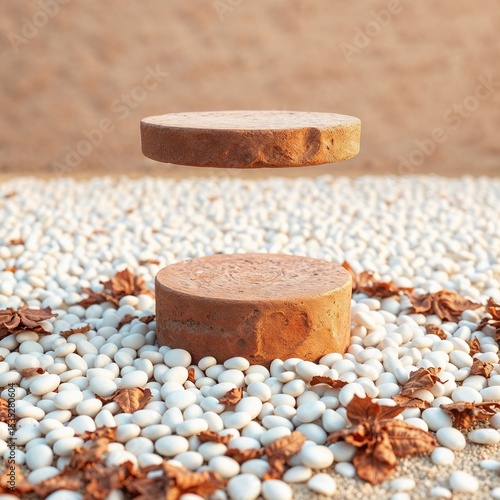 Wallpaper Mural Podium built into a snowy hill with pine trees in the background, soft winter lighting (40) Torontodigital.ca