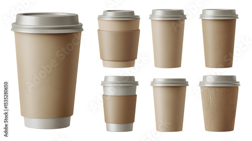 Wallpaper Mural Disposable Paper Coffee Cups with Plastic Lids Torontodigital.ca